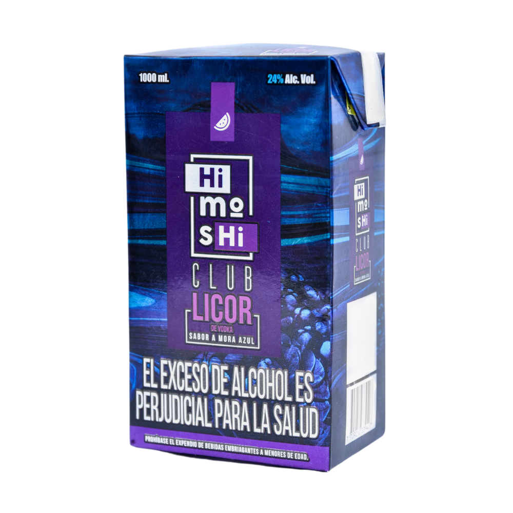 Licor de Vodka HiM°SHi Mora Azul